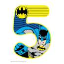 Batman Number 5 Edible Icing Image